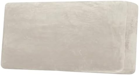 H.VERSAILTEX Velvet Stretch Individual Couch Cushion Cover Plush Cushion Slipcover for Loveseat Sofa Cushion Furniture Protector Seat Cushion Sofa Cover (1 Piece Sofa Cushion Cover, Oatmeal) by HVERSAILTEX