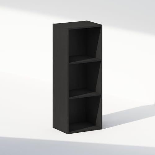 Furinno Reed Closet Organizers and Storage, 3-Tier Closet Organizer, Open Shelf Closet Storage, for Wardrobe, Bedroom, Living Room, Blackwood - Image 6