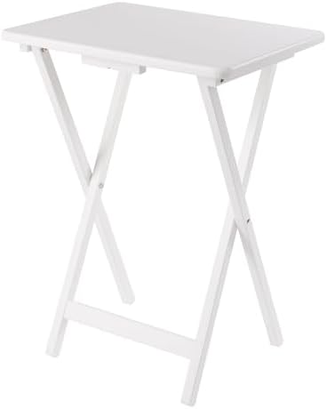 Winsome Alex Set of 4 Foldable Snack Tables with Storage Rack - Image 6
