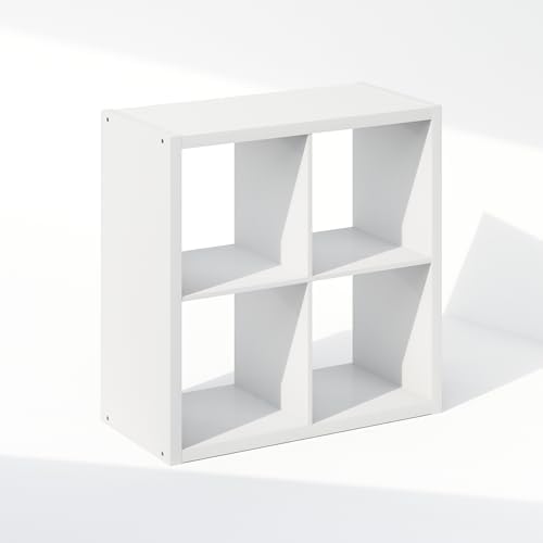 Furinno Cubic Extra Thick 4-Cube Closet Organizers and Storage, White - Image 7