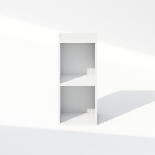 Furinno Reed 2-Tier Closet Organizers and Storage, Closet Organizer, Open Shelf Closet Storage, for Wardrobe, Bedroom, Living Room, 10-Inch Width, White - Image 7