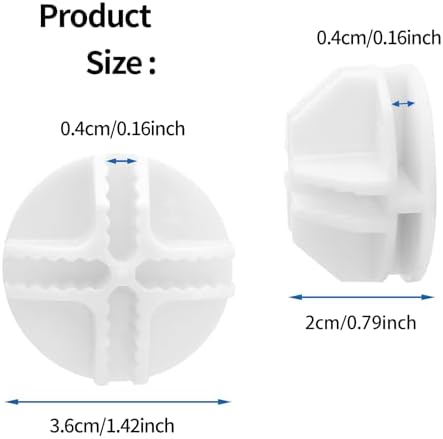 Litoexpe 36 Pcs White Wire Cube Plastic Connectors - Image 2