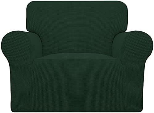 Easy-Going Stretch Chair Slipcover with Arm Washable Dark Green by Easy-Going