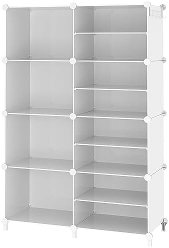 AWTATOS Closet Organizer 8 Cube Storage Shelves, White by AWTATOS