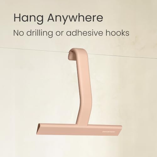 dancemoon JustHang Shower Squeegee with Built-in Hook, 10-Inch Terracotta - Image 4