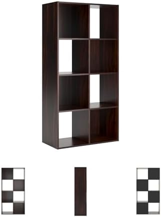 Signature Design by Ashley Glosmount 8 Cube Storage Organizer or Bookcase, Cherry & Light Brown - Image 5