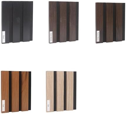 NeatiEase Wood Panels for Wall Color Samples Pack, Soundproof Wood Slat Wall Panel for Interior Wall Decor Noise Cancelling by NeatiEase
