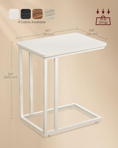 VASAGLE C Shape End Table for Couch or Sofa, Industrial Small Side Table - Image 6