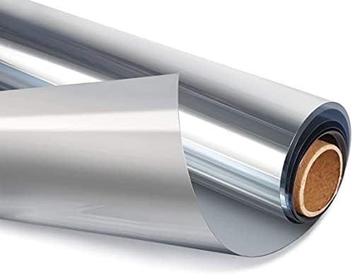HIDBEA One Way Privacy Window Film,Heat Blocking, Silver,17.5in x 13.1ft by HIDBEAWindowFilm