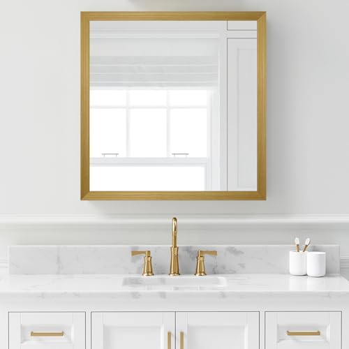 QDYMXUN Brushed Gold Peel and Stick Wallpaper Border, PVC Self Adhesive Removable Contact Paper, Waterproof Mirror Frame Sticker for Bathroom, Kitchen and DIY Decor (394''L x 3.94''W) - Image 6