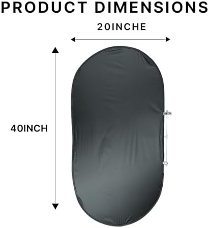 Comastbo Office Desk Window Glare Shade, Privacy for Office, Monitor Glare Protector,Desk Shade to Block Front Side sun light. - Image 2