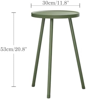 Small Couch Side Table, Drink Table, Mini Round End Table, Coffee Table, Snack Table for Small Spaces, Living Room, Bedroom, Sofa LET520LS - Image 2