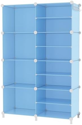 AWTATOS Closet Organizer 8 Cube Storage Shelves, Blue by AWTATOS