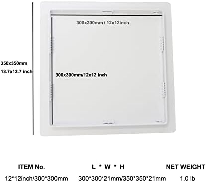 Fengze Plastic Access Panel Wall Installation (12x12inch) Outdoor Kitchen Access Doors 30x30cm - Image 2