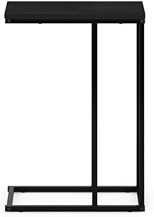 Furinno CAMNUS C-Shape Metal Frame Side Table, Easy Assembly, Americano - Image 6
