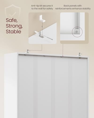 VASAGLE Bookshelf, 8 Cubes Storage Organizer, 25.8 x 9.5 x 51 Inches - Image 6
