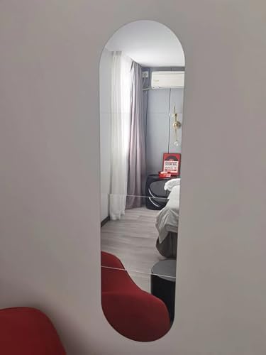 Full Length Mirror Wall Mounted for Bedroom, 12 x12in x4pcs Kids Shatterproof Acrylic Plexiglass Mirror Stickers, Safe wall mirror full length Mirror Stickers for Makeup Home Workout Gym Hallway Dorm - Image 6