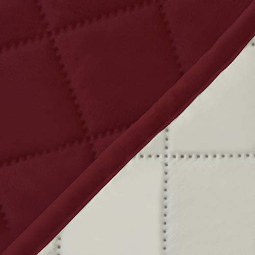 Easy-Going Reversible Couch Cover, 4 Seater Sofa, Christmas Red/Ivory - Image 6