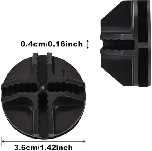Jovitec 32 Pieces ABS Cube Connectors for Wire Storage Organizer, Black - Image 4