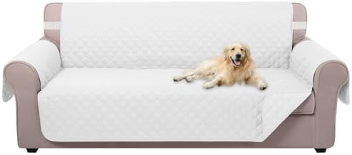 U-NICE HOME Reversible Sofa Cover Couch Cover for Dogs, White by U-NICEHOME