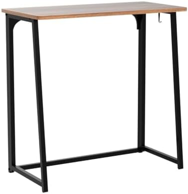 WOHOMO Folding Desk, 31.5" Foldable Computer Table for Small Spaces, Walnut - Image 5