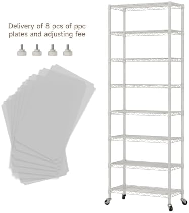 Golpart Shelves Storage Shelf Wire Closet Bathroom Organizers Metal Pantry - Image 4