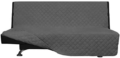 Easy-Going Reversible Couch Cover, Large Futon Sofa, Gray/Gray by Easy-Going