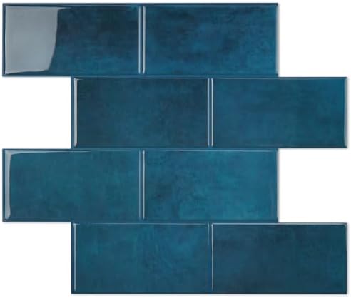 STICKGOO 10-Sheet Subway Tile Peel and Stick Backsplash, Self Adhesive Vinyl Wall Tiles, Stick on Backsplash for Kitchen and Bathroom(Thicker Design) by STICKGOO