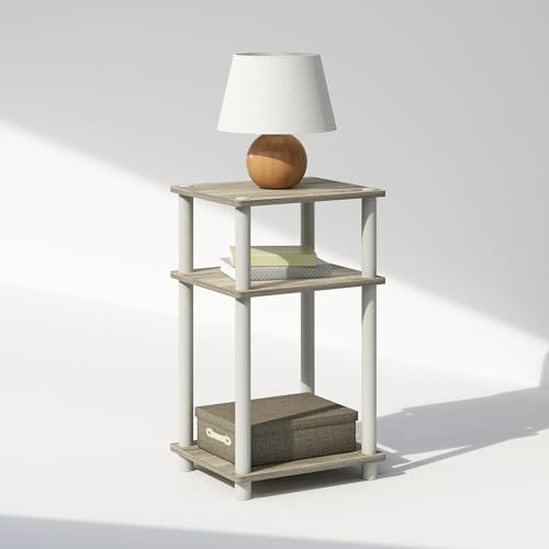 Furinno JUST Toolless 3-Tier Night Stand, Open Storage, Sonoma Oak - Image 3