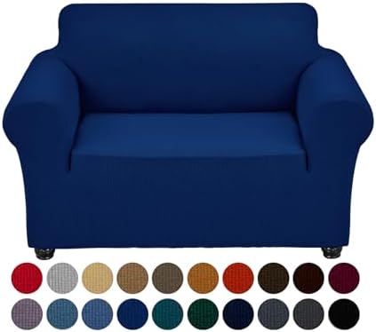 Joccun Classic Blue Waterproof Polyester Spandex Sofa Cover with Elastic Bottom by Joccun
