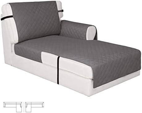 Easy-Going Reversible Couch Cover, Chaise Lounge, Gray/Gray by Easy-Going