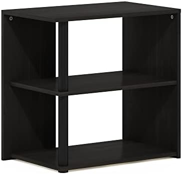 Furinno Romain Side Table, 2-Tier End Table with Open Shelf, Night Stand, Bedside Table, for Living Room, Bedroom, Espresso - Image 5