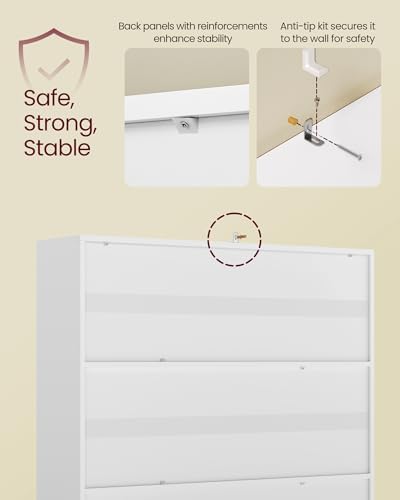 VASAGLE Bookshelf, 9 Cubes Storage Organizer, 38.6 x 9.4 x 38.6 Inches - Image 6