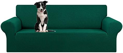 KEKUOU Stretch Oversized Couch Covers for Sofa Slipcover,Hunter by KEKUOU