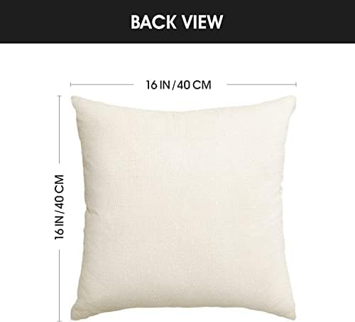 AVOIN Colorlife Bless Our Home Farmhouse Eucalyptus Leaves Throw Pillow Covers, 16 x 16 Inch Truck Home Sweet Cushion Case Decorations Set of 4 - Image 6