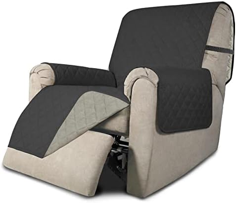 Easy-Going Reversible Couch Cover, Recliner 22 in, Darkgray/Beige by Easy-Going