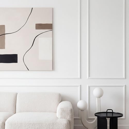 118 x 0.9 Inch Peel and Stick Molding Chair Rail Panel,White - Image 5