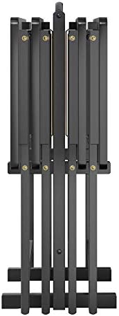 Winsome Alex Set of 4 Foldable Snack Tables with Storage Rack, Black, 26" - Image 5