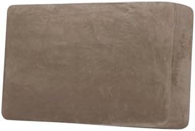 H.VERSAILTEX Velvet Stretch Individual Cushion Cover Plush Cushion Slipcover for Loveseat Sofa Furniture Protector Seat Cushion Sofa Cover (1 Piece Loveseat Cushion Cover, Mocha) by HVERSAILTEX