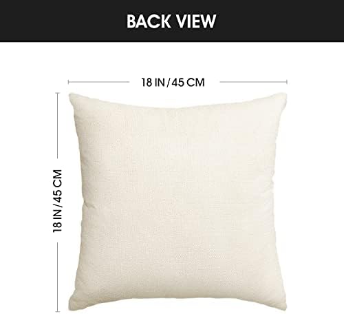 AVOIN colorlife Home Sweet Home Spring Summer Flowers Yellow Throw Pillow Covers, 18 x 18 Inch Cushion Case for Sofa Couch Set of 4 - Image 6