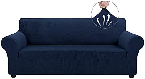 Asnomy Stretch Oversized Couch Covers for Sofa Slipcover,Navy Blue by Asnomy
