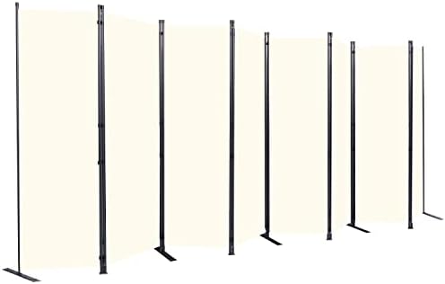 Room Divider 8 Panel-176''Wide,6FT Room Dividers and Folding Privacy Screen by HOMSCREENER
