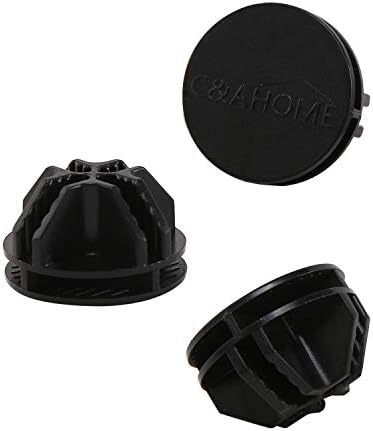 C&AHOME 24 pcs Wire Cube Plastic Connectors for Metal Cube Grid Unit Black - Image 5