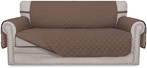 Easy-Going Reversible Couch Cover, 2 Cushion Sofa, Brown/Brown by Easy-Going