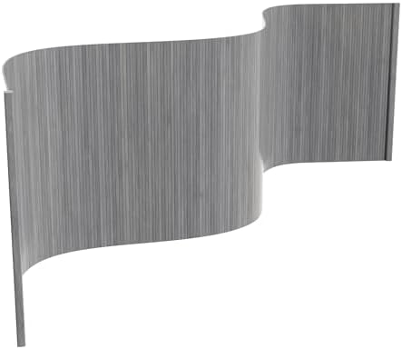 Red Lantern 2 ft. Short Bamboo Wave Screen - Grey by RedLantern