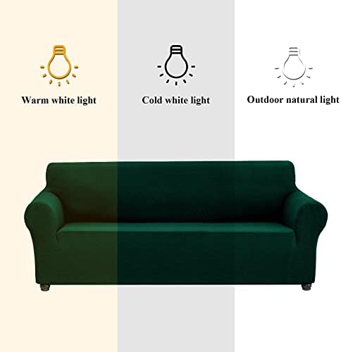 Joccun Christmas Stretch Chair Couch Cover,1-Piece Sofa Slipcover Spandex Jacquard Fabric Sofa Covers with Elastic Bottom,Washable Furniture Protector for Dogs,Cats,Kids(Armchair,Hunter) - Image 3