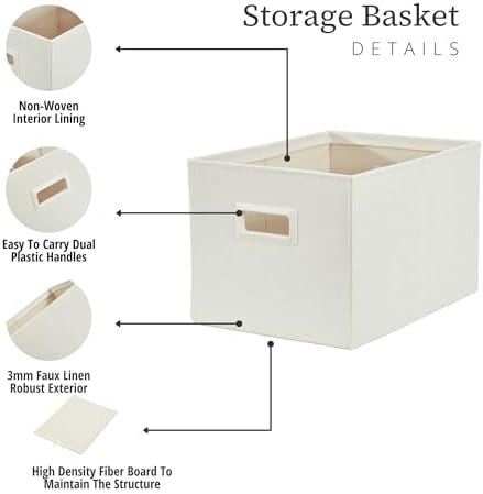 DECOMOMO Storage Bins for Shelves, 3x Tougher Storage Baskets - Image 6