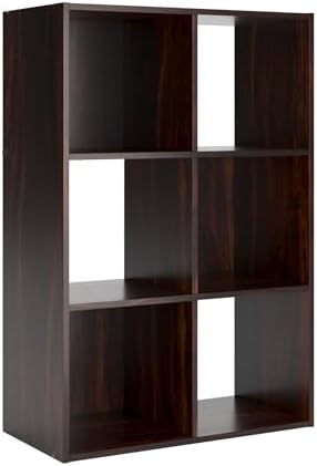 Signature Design by Ashley Glosmount 6 Cube Storage Organizer or Bookcase, Cherry & Light Brown by Unknown
