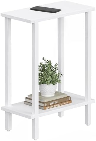 TUTOTAK Narrow Side Table, 2-Tier Small End Table for Couch by ChoosetutotakFurnitureBuildYourCozyHome