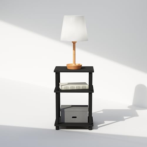 Furinno JUST Toolless 3-Tier Night Stand, Open Storage, Americano - Image 5